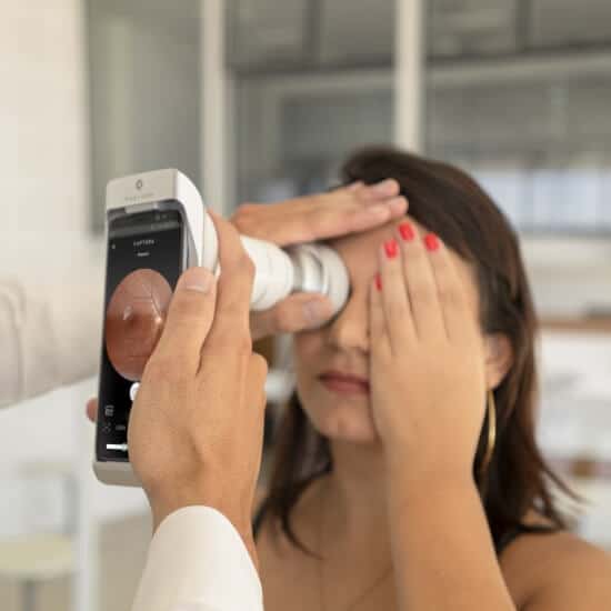 queda em consultas oftalmológicas